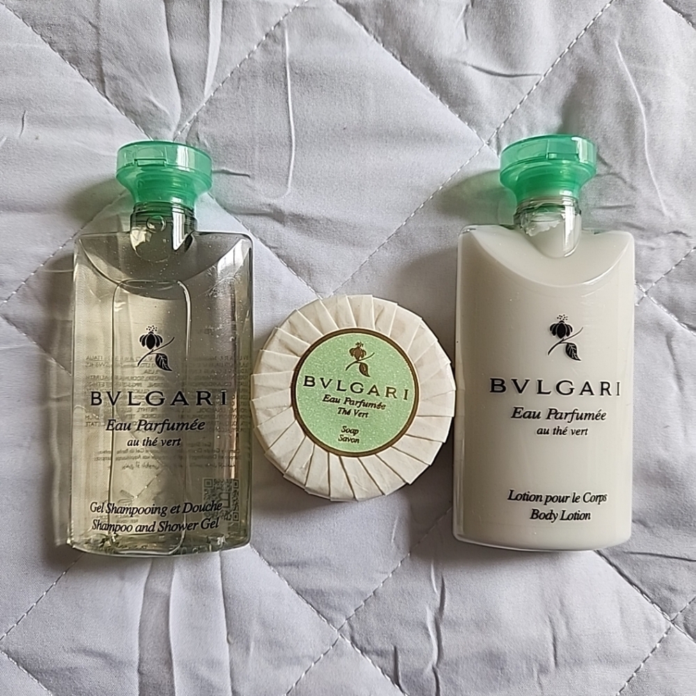 Bvlgari Eau Parfumée Set Shampoo Lotion Soap